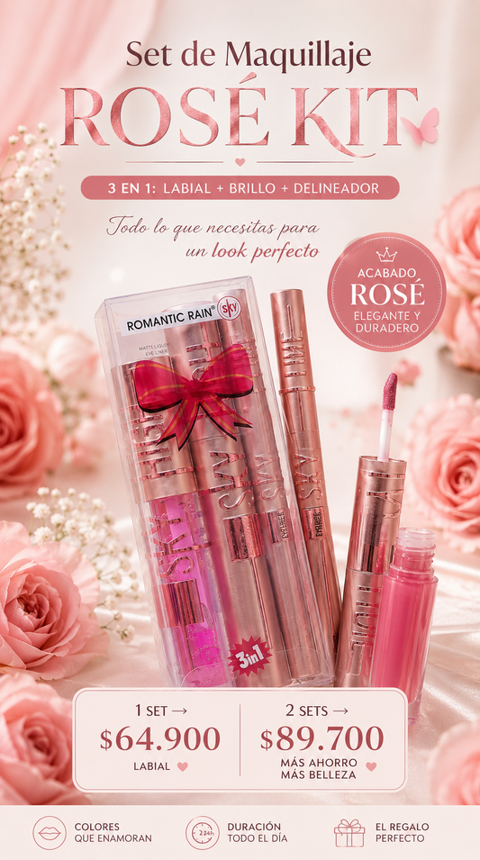 Set de Maquillaje Rosé Kit