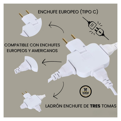 Enchufe Múltiple Plano - EasyLink™⚡