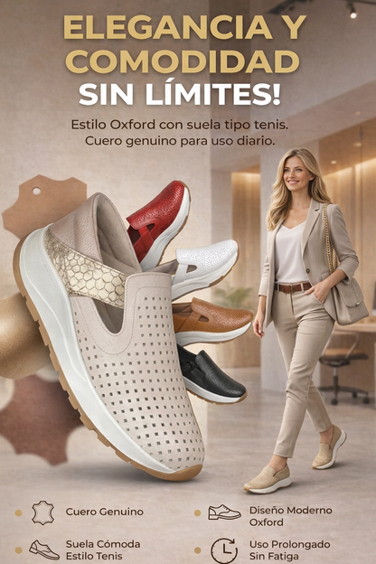 TENNIS ORTOPÉDICOS OXFORD 2.0 HECHOS 100% CUERO