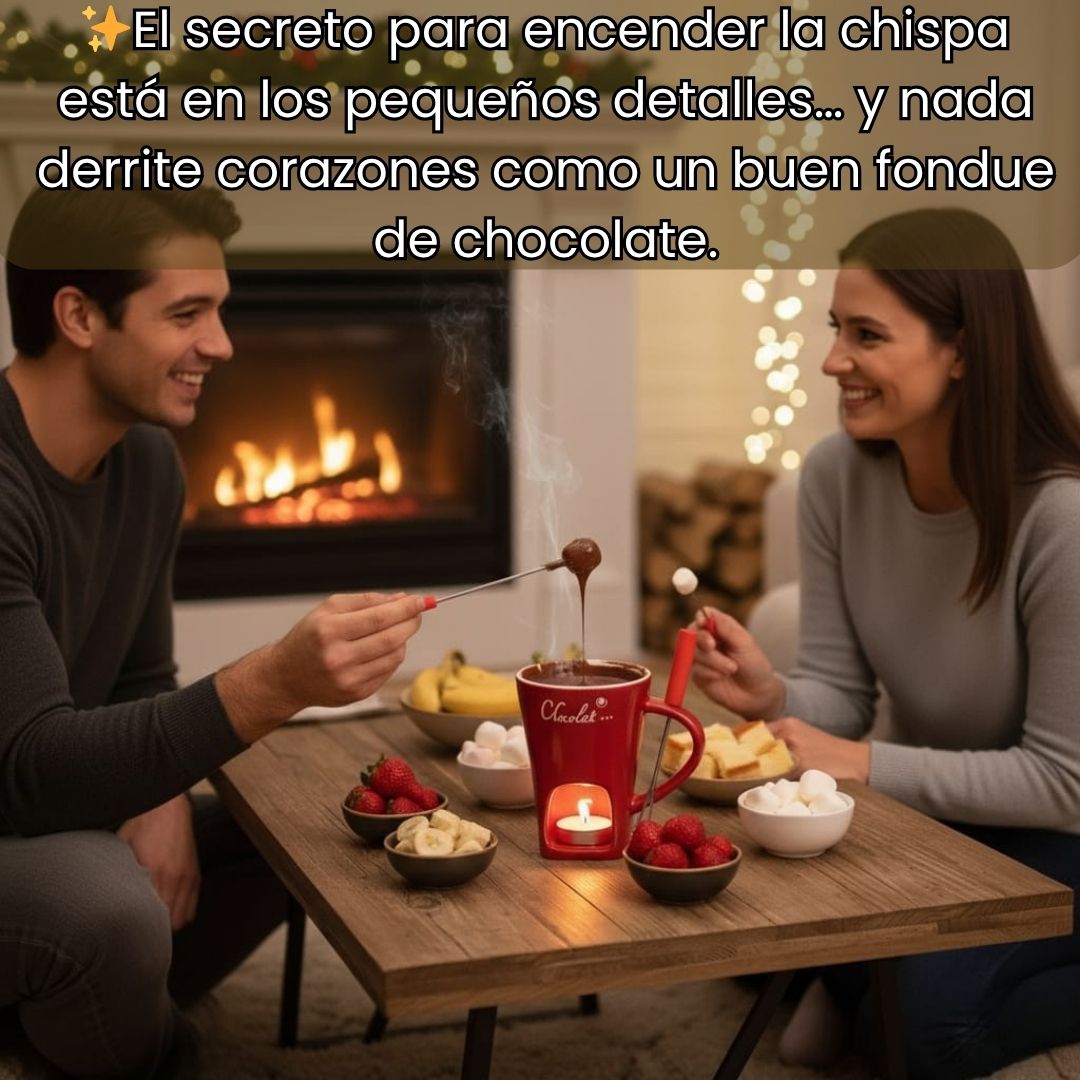 Taza de fondue de chocolate🍫✨