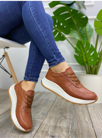 👣  TENIS CONFORT ELITE 💯 CUERO