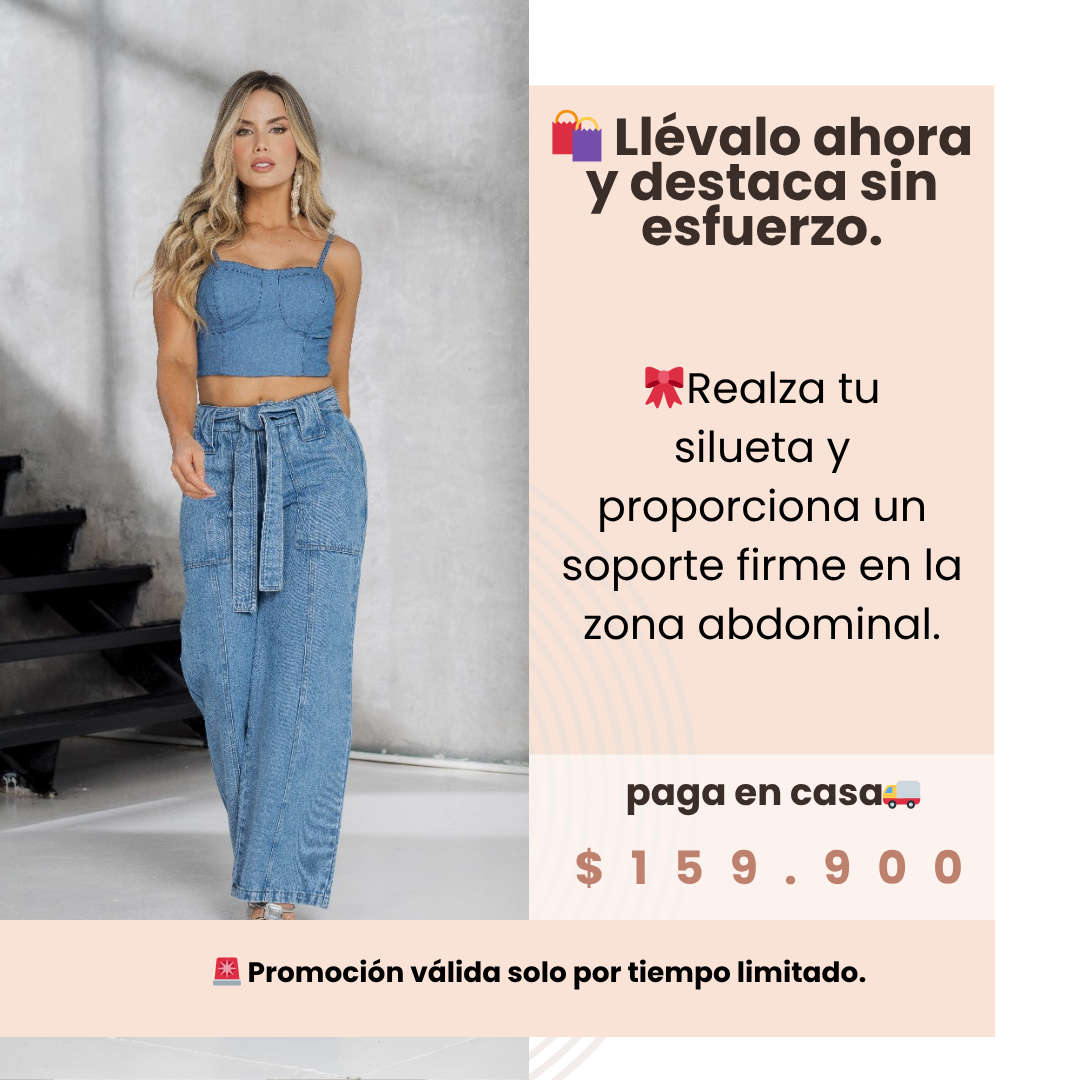 Set Luxe Denim 💙(CROPTOP + JEAN)